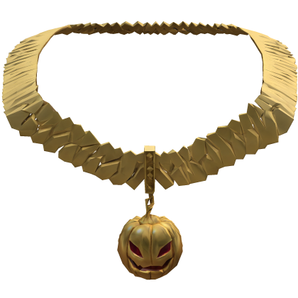 Iced Out Halloween Pumpkin Jack-o-lantern Chain