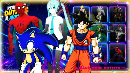 [GOKU & SPIDERMAN] Realistic Outfits & Avatars