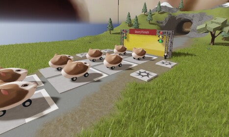 AgentPopCat Racing Game (PopCat Theimed)