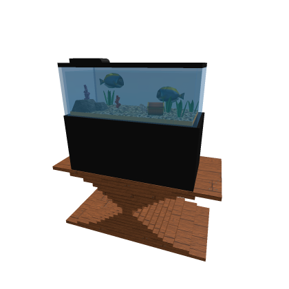 Unusual table with an aquarium