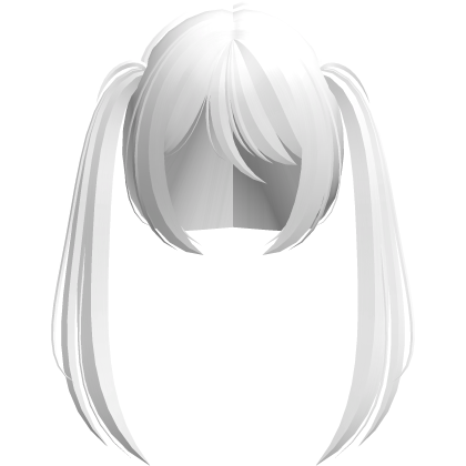 moe vkei emo wispy ponytails long white