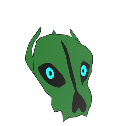 Green Blaster Skull