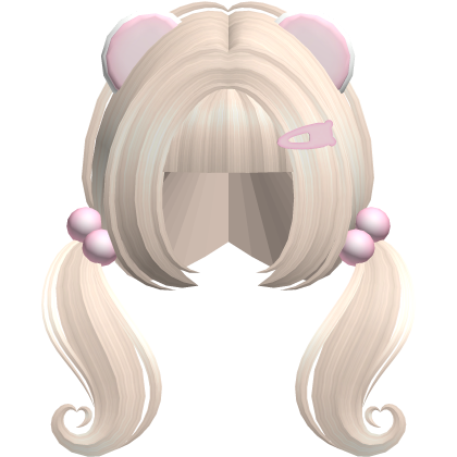 ♡ cute n short heart moe pigtails (blonde)