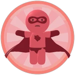 Red Superhero Smiski Dropper