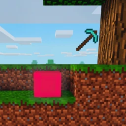block and pickaxe  icon