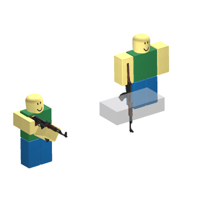 🌈 ak47 gun npc Spawner Laser