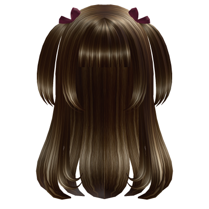 cute sweet pigtails misa amane death note (brown) Roblox item