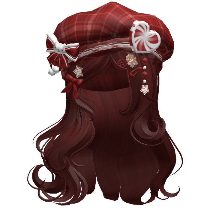 ♡ Christmas Swirls w/ Beret (Red)