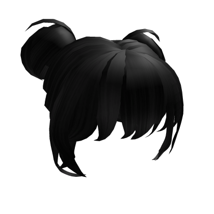 Cute Puffball w Bangs Black thumbnail