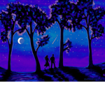 Moonlight stroll