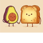 I heart avocado and toast