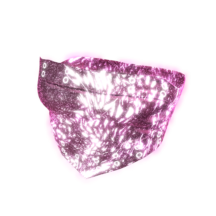 Glowing Emissive Pink Cropped Top