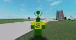 The group of blocky avatars
