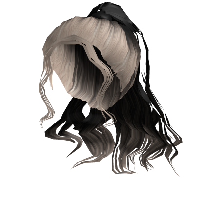 ʚ♡ɞ Two-Toned Black and Blonde Ponytail Hair Roblox item