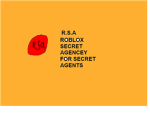 Roblox Scret agencey