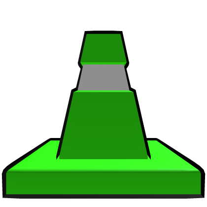 Green Cartoony Traffic Cone