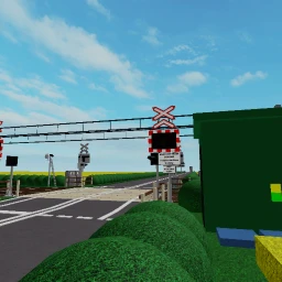 Uk level crossing icon