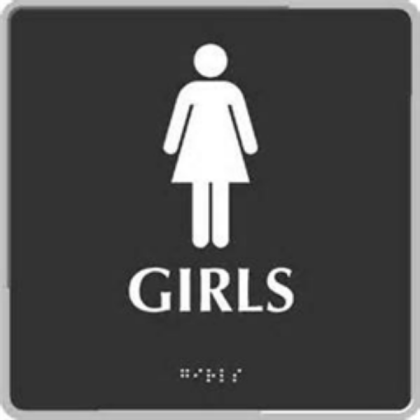 Girls Bathroom Sign [40+ Sales] Roblox decal