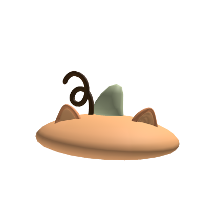 Cute Pumpkin Hat With Cat Ears Halloween Roblox item