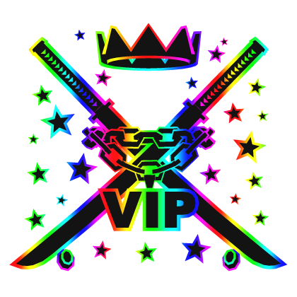 VIP Cartoony Rainbow Chain Necklace King Combo