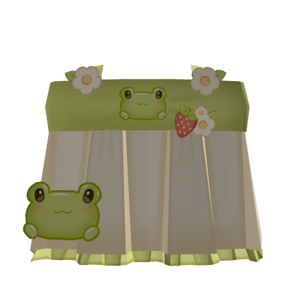 Frog dress with ruffles cute igari tweencore kawai Roblox item