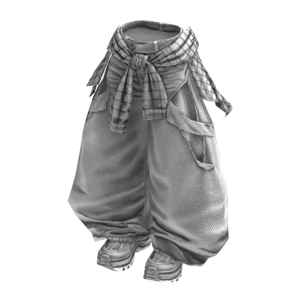 Y2K Ripped Layered Denim Tears Cloth (White)