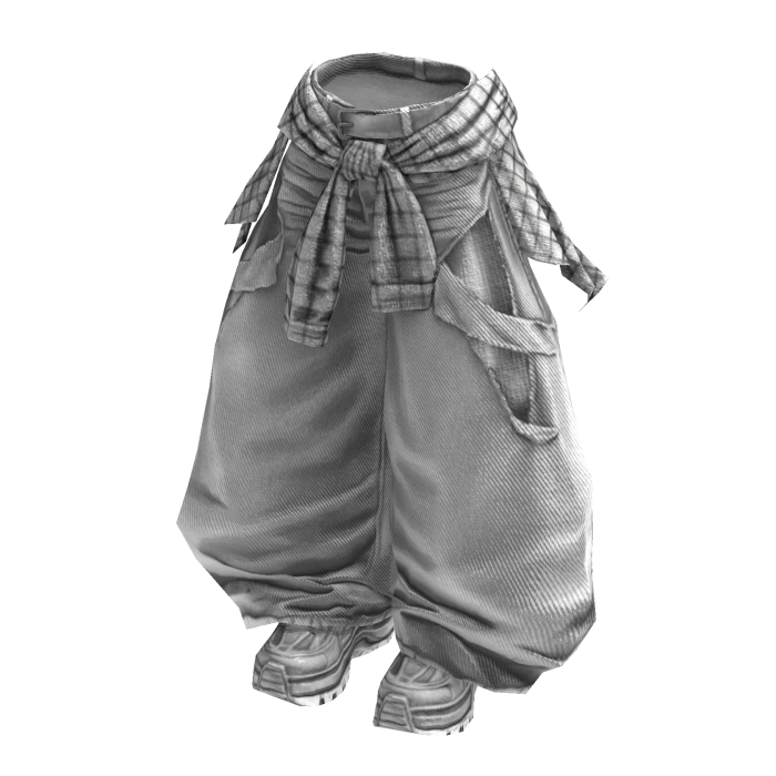 Y2K Ripped Layered Denim Tears Cloth (White)
