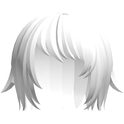 ◞ ˕ ◟shy lamb niche emo vkei male hair in white Roblox item