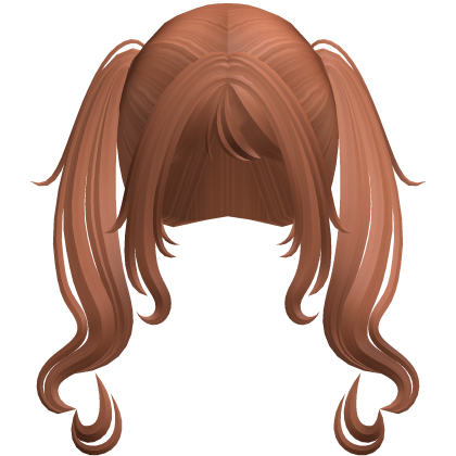 Swirly Curled Long Pigtails (Ginger)