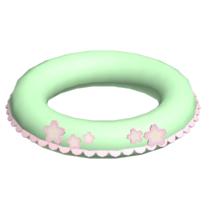Green Kawaii Sakura Floatie Roblox decal