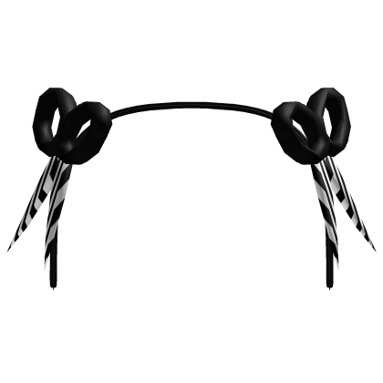 striped gothic lolita scissors headpiece Roblox item