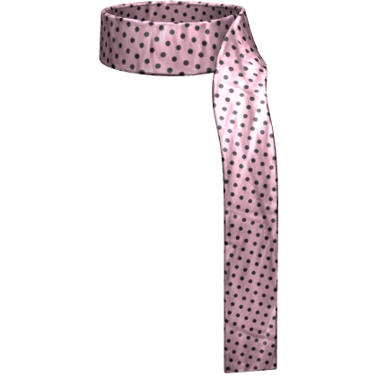 polkadot pink black fashion scarf  Roblox item