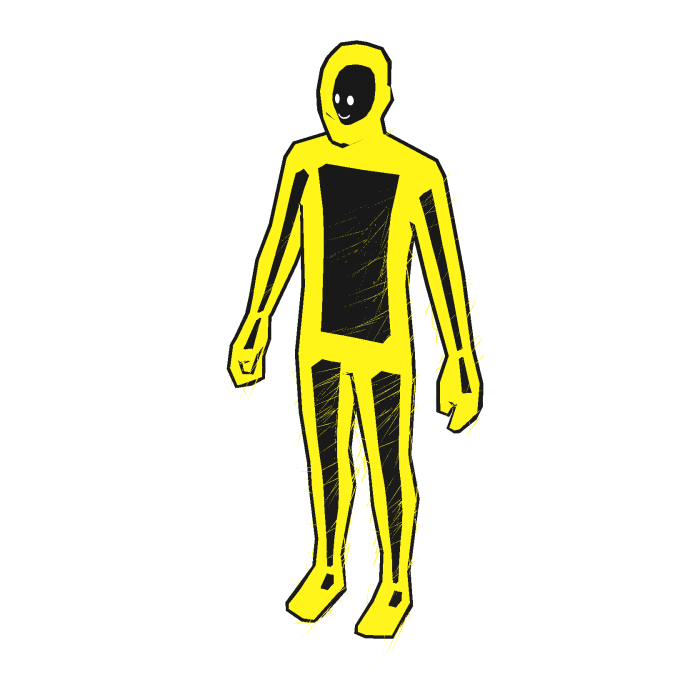 Yellow Cartoony Outline Aura