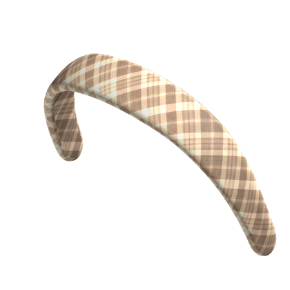 Trendy Headband (Beige GIngham) Roblox item