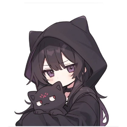 Cute Emo Anime Cat Girl Cape Roblox item
