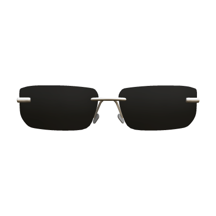 Black and Silver Square Sunglasses