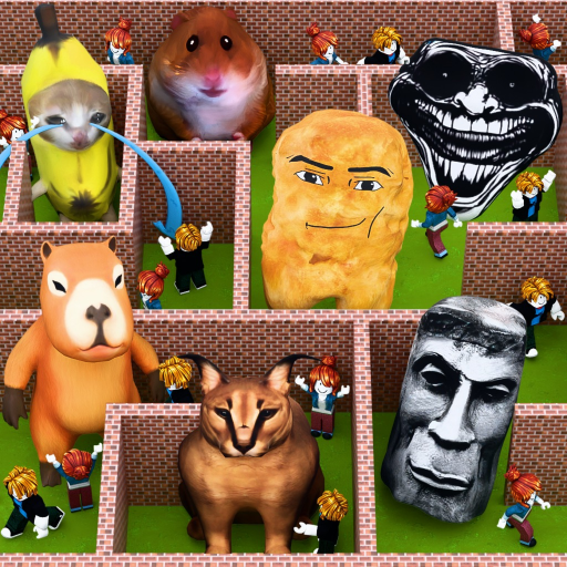 100 Players Meme Maze