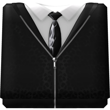 Black Leopard Y2K Zip Jacket Roblox item