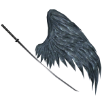 Fallen Ghoul Wing & Katana: Bluesteel Destruction