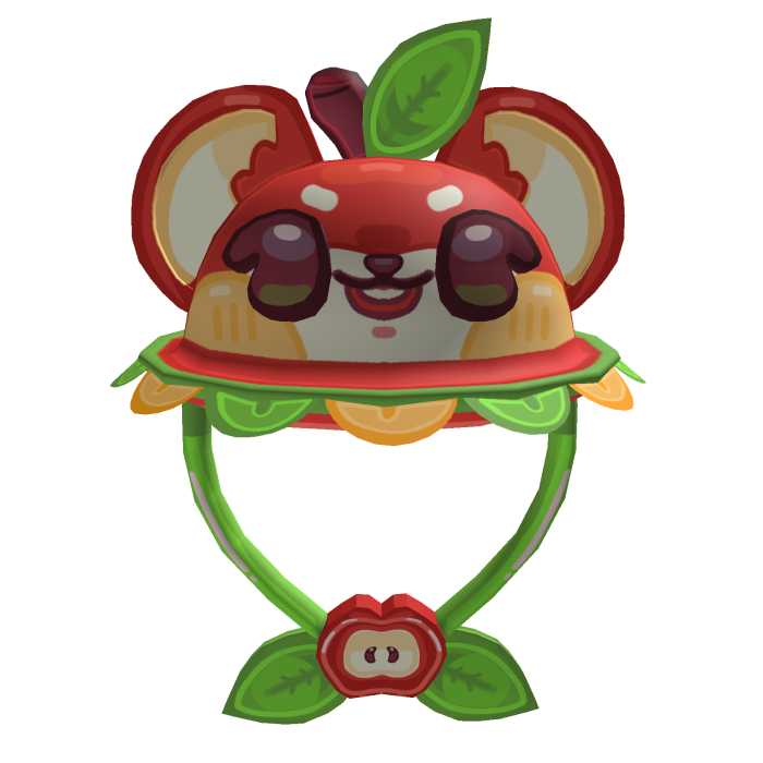 Apple Igari Mori Kei Squirrel Bucket Hat (Red)