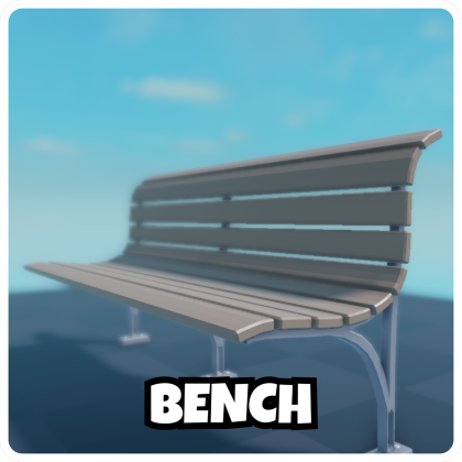 Realistic Park Bench [PBR] - Modern City Street
