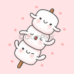 Cute marshmallow squad