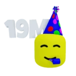 Collected 19M Visits Bighead Roblox badge thumbnail