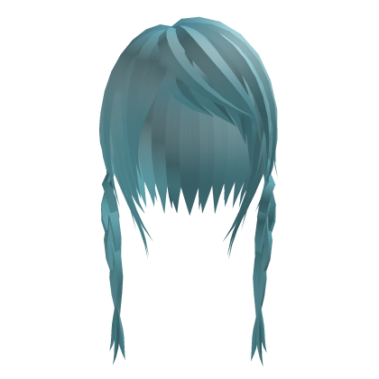 Messy Cute Emo Braids Blue