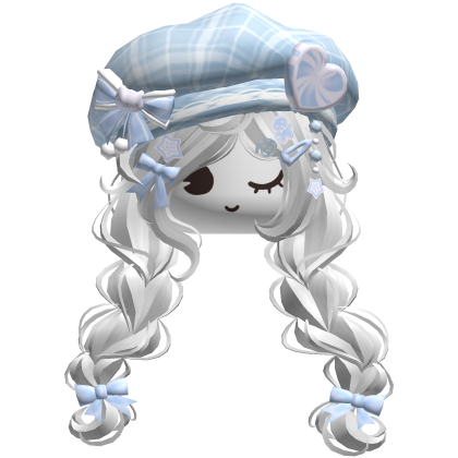 ♡ Christmas Preppy Holiday Braids (White)