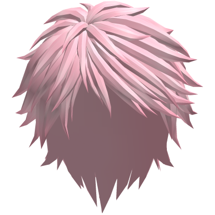 pink parted emo hair