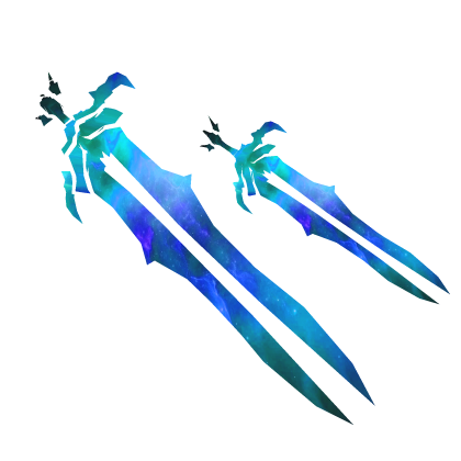 Diamond Galaxy Double Cartoony Sword Roblox item