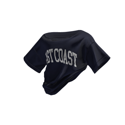 Y2K Off Shoulder Tucked Shirt East Coast