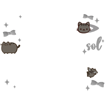 ♡ : sol pusheen face sparkles Roblox item