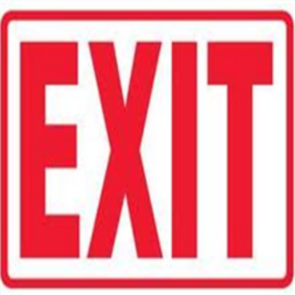 Exit sign Roblox decal
